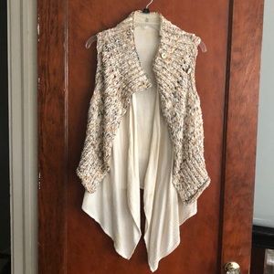 Anthropologie layered vest